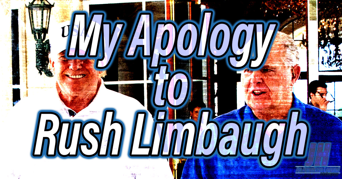 My Apology To Rush Limbaugh